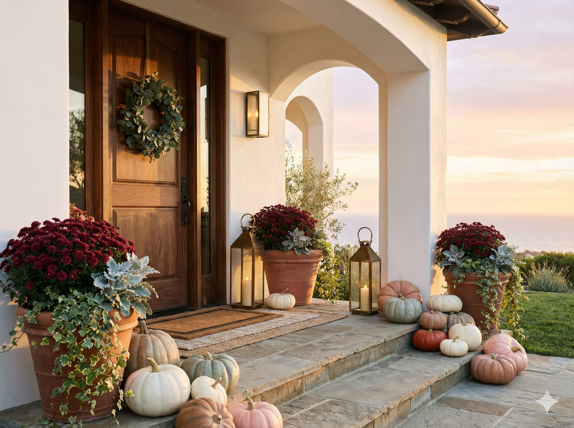Fall porch styling